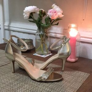 Gold open toe heels from nordstrom rack